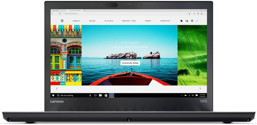 LENOVO ThinkPad T470 7th gen Intel Core i5 14 inch screen 8GB Ram 256GB Rom SSD anti-glare screen dependable durable business-class laptop with Power Bridge