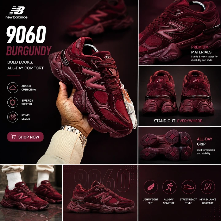 🔥 NEW ARRIVAL SNEAKERS (NB) BALANCE 9060 EDITION TRAINERS (MAROON) ,HIGH QUALITY SNEAKERS WHITE & BLACK. KIDS SNEAKERS, KIDS SHOES, Best shop for Airforce, Air jordan, Airmax tn, Air force sneakers)