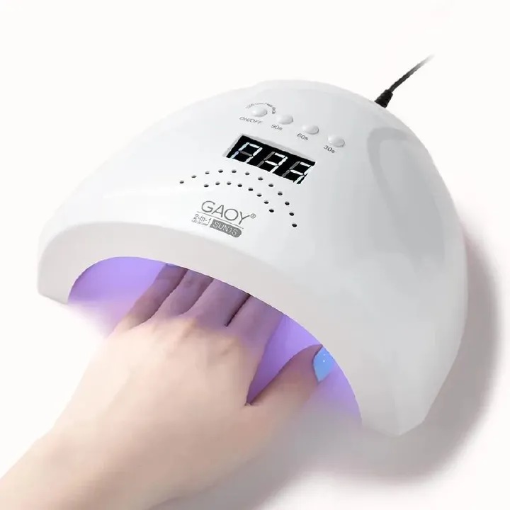 Professional UV Nail Lamp Nail Dryer Mini for Nails Polish Curing Gel Manicure UV Light Portable LED Lamp Machine with 3 Timing Timer Setting USB Cable Home Use with Automatic Sensor LCD Display18 LED