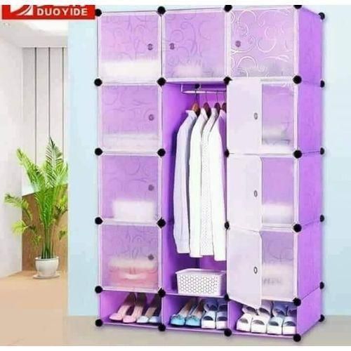 Portable 3-Column Plastic Wardrobe Keep your clothes well organized with the Portable 4-Column Plastic Wardrobe, a spacious and modern storage solution designed for homes with limited space. With mult