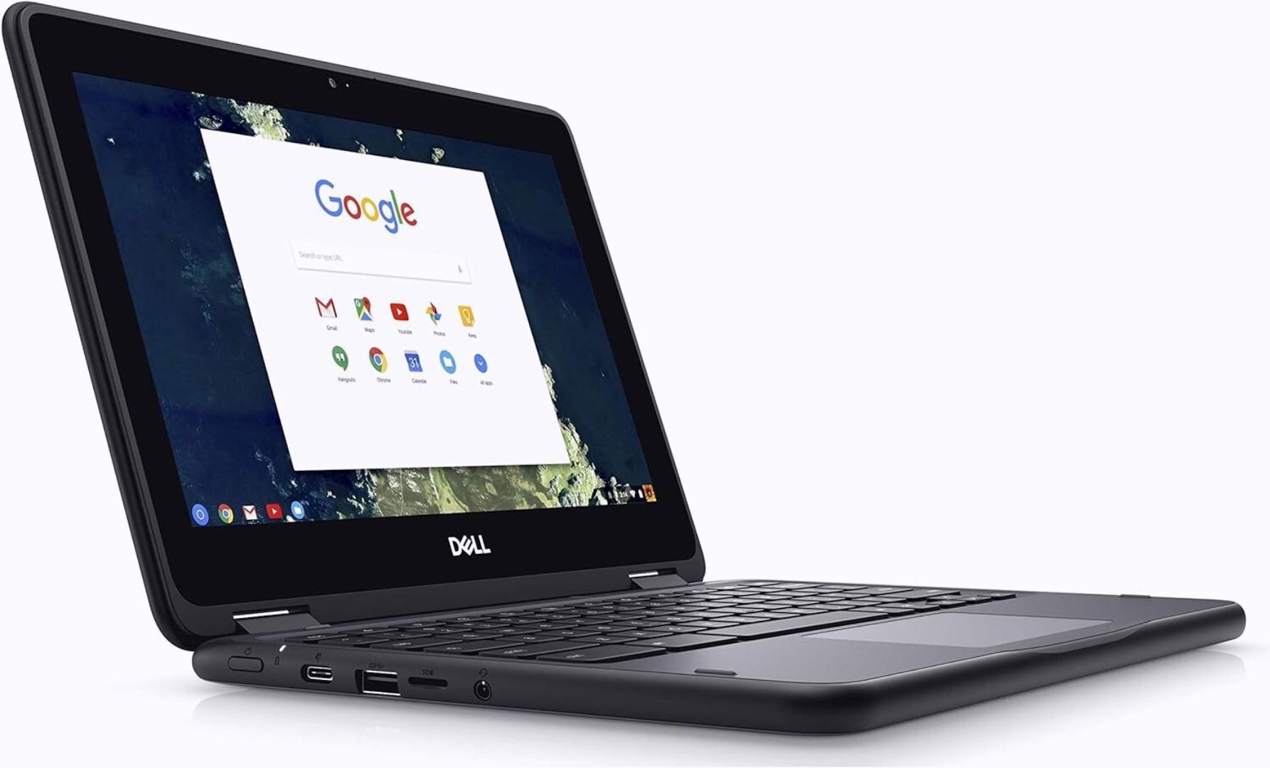 Dell Chromebook 3180 Laptop Computer, 11.6 Inch Laptop PC, Intel Celeron N3060, 4GB RAM, 16GB SSD, Web Camera, Wi-Fi, Bluetooth, HDMI, Chrome OS,