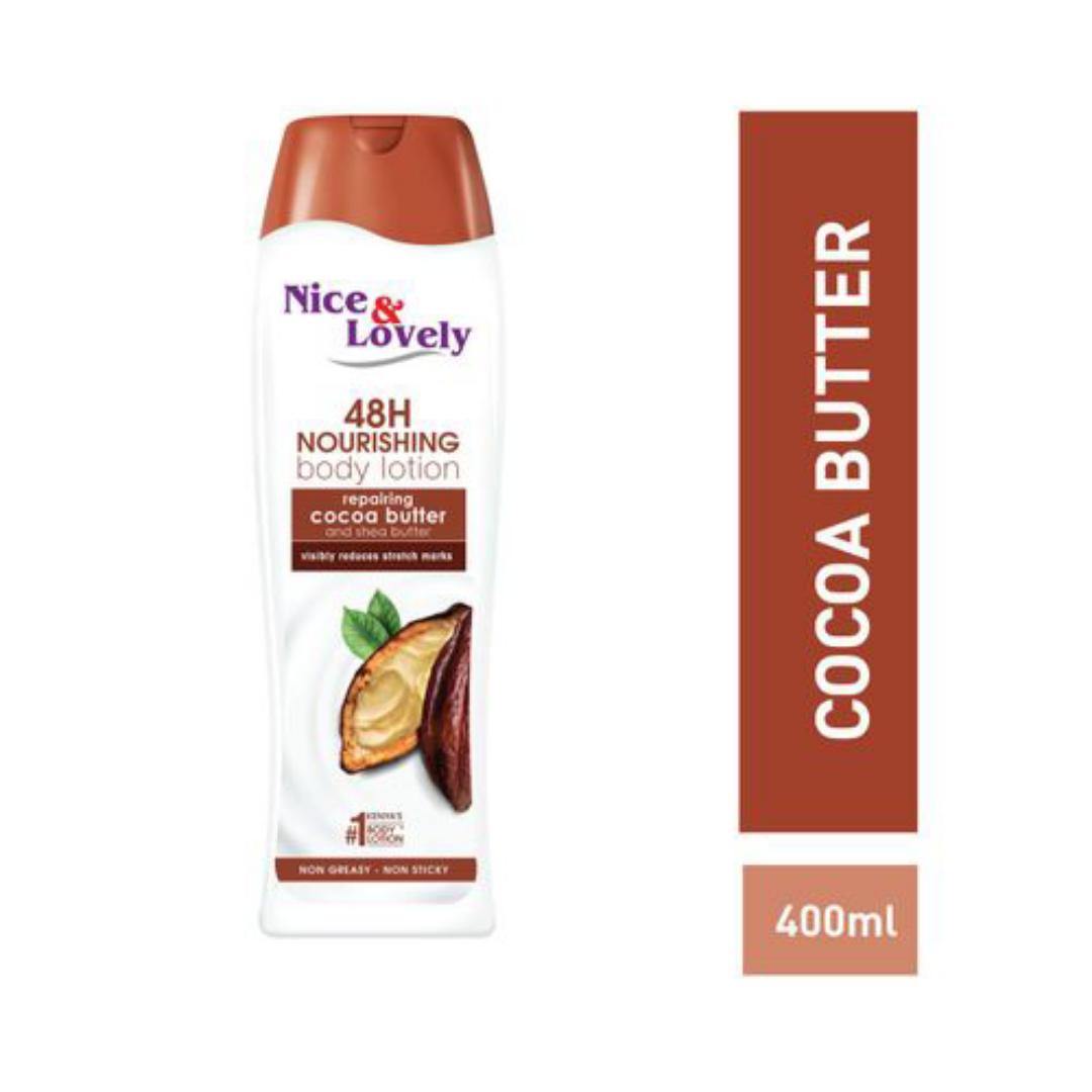 Nice & Lovely Cocoa Butter 400ml lotion (Twin Pack)