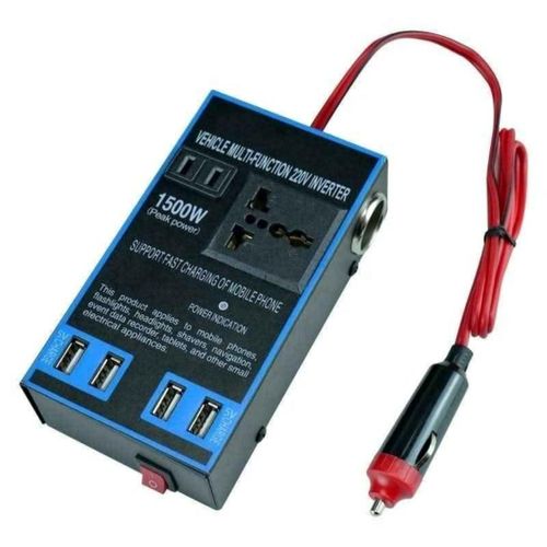 1500W Car Power 12V 24V To 220V Mobile Phone USB Charging Socket Auto Charger Converter Adapter