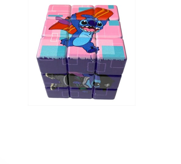 Cartoon Rubik’s Magic Cube Puzzle Toy 35×35mm – Kids Educational Brain Teaser Rubix Style Puzzle Game for Children Fun Learning Toy Cartoon Rubik’s Magic Cube Puzzle Toy