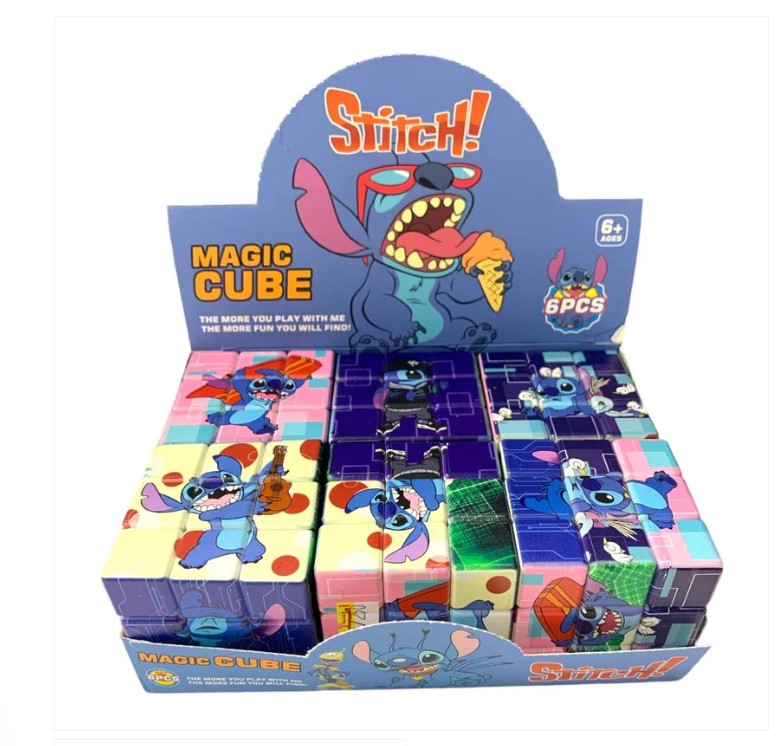 Cartoon Rubik’s Magic Cube Puzzle Toy 35×35mm – Kids Educational Brain Teaser Rubix Style Puzzle Game for Children Fun Learning Toy Cartoon Rubik’s Magic Cube Puzzle Toy
