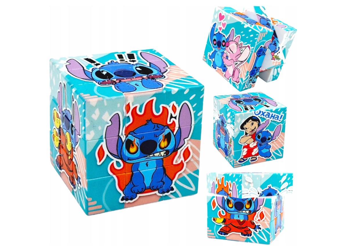Cartoon Rubik’s Magic Cube Puzzle Toy 35×35mm – Kids Educational Brain Teaser Rubix Style Puzzle Game for Children Fun Learning Toy Cartoon Rubik’s Magic Cube Puzzle Toy