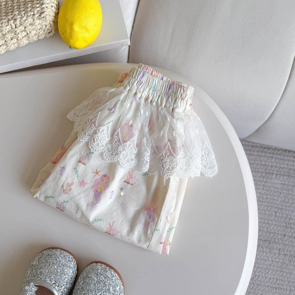 Girls' unique and super cute pants, new summer 2026, thin, loose, casual, adorable baby two-piece mosquito-proof pants.