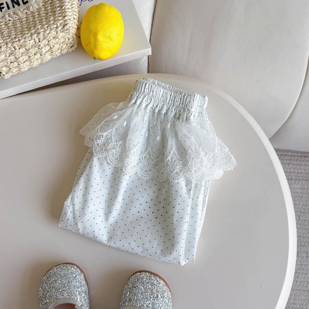 Girls' unique and super cute pants, new summer 2026, thin, loose, casual, adorable baby two-piece mosquito-proof pants.
