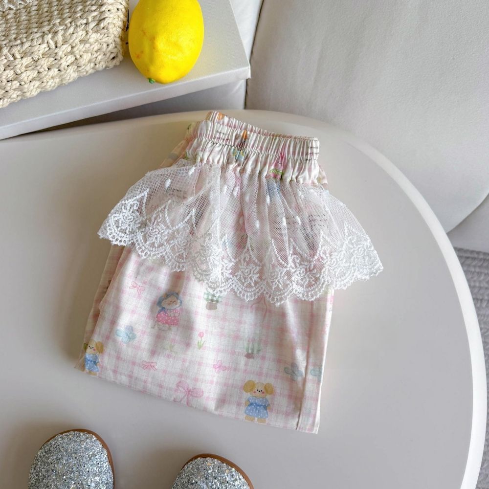Girls' unique and super cute pants, new summer 2026, thin, loose, casual, adorable baby two-piece mosquito-proof pants.