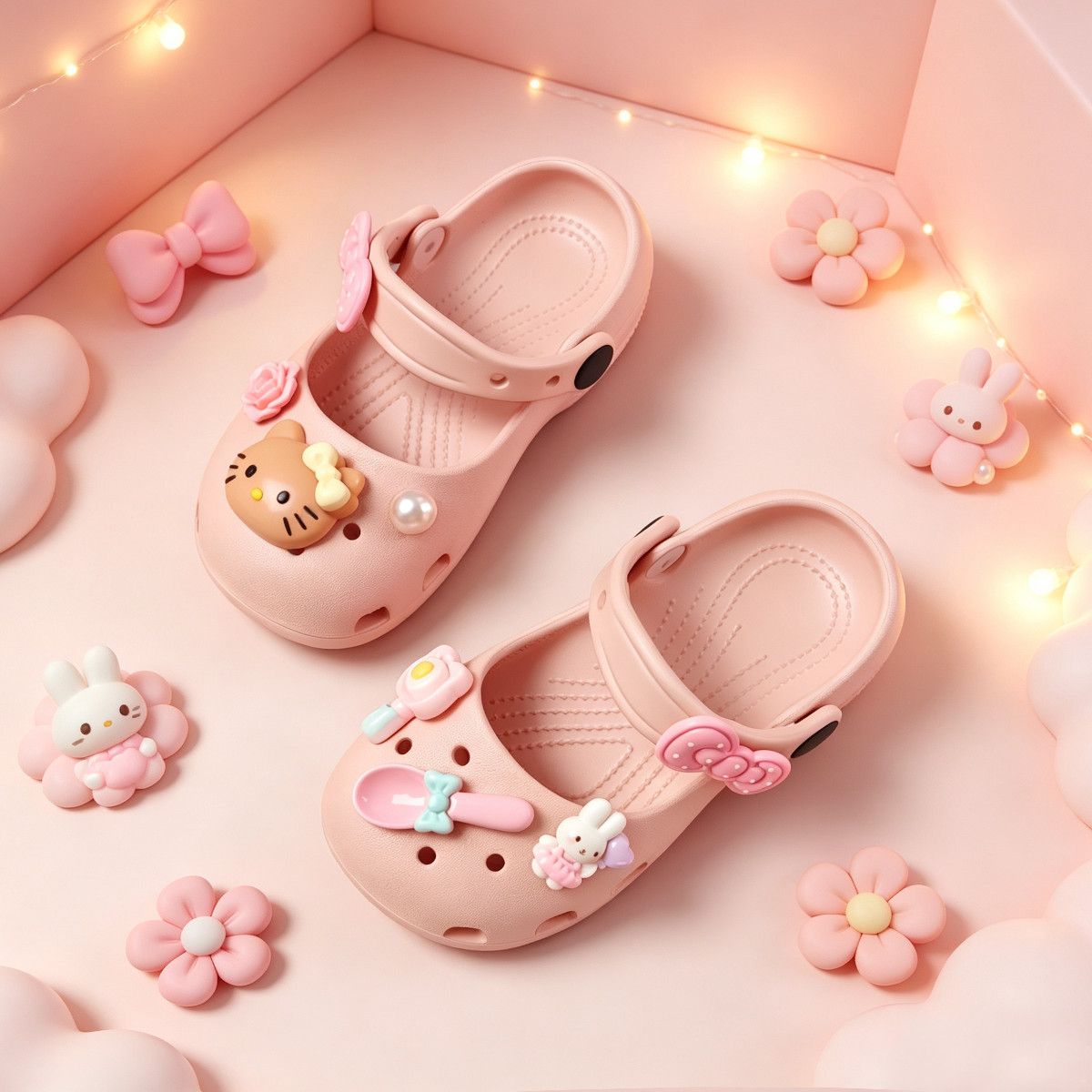 Cute Girls Slippers New Style Children's Hole Shoes Summer Outer Wear Seaside