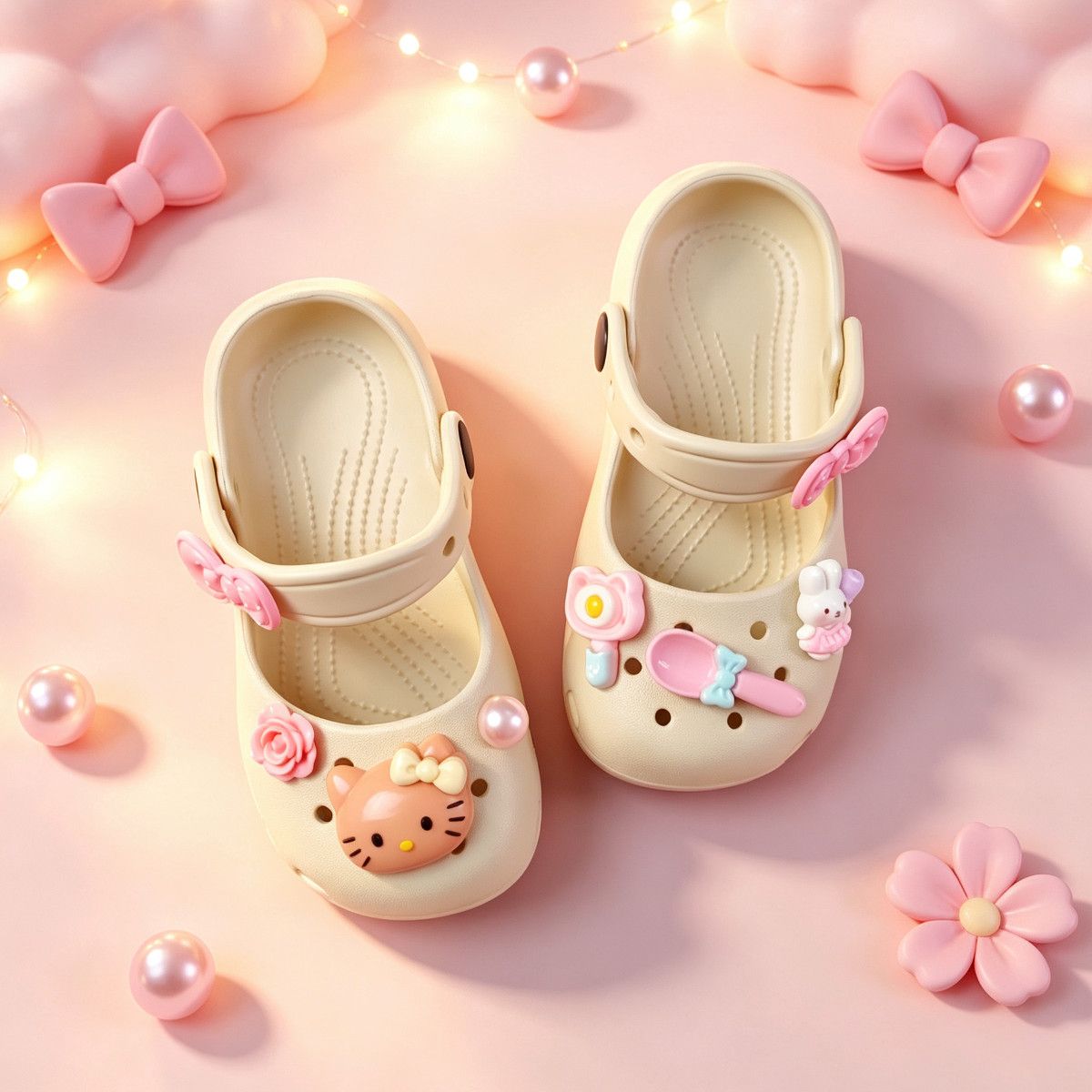 Cute Girls Slippers New Style Children's Hole Shoes Summer Outer Wear Seaside