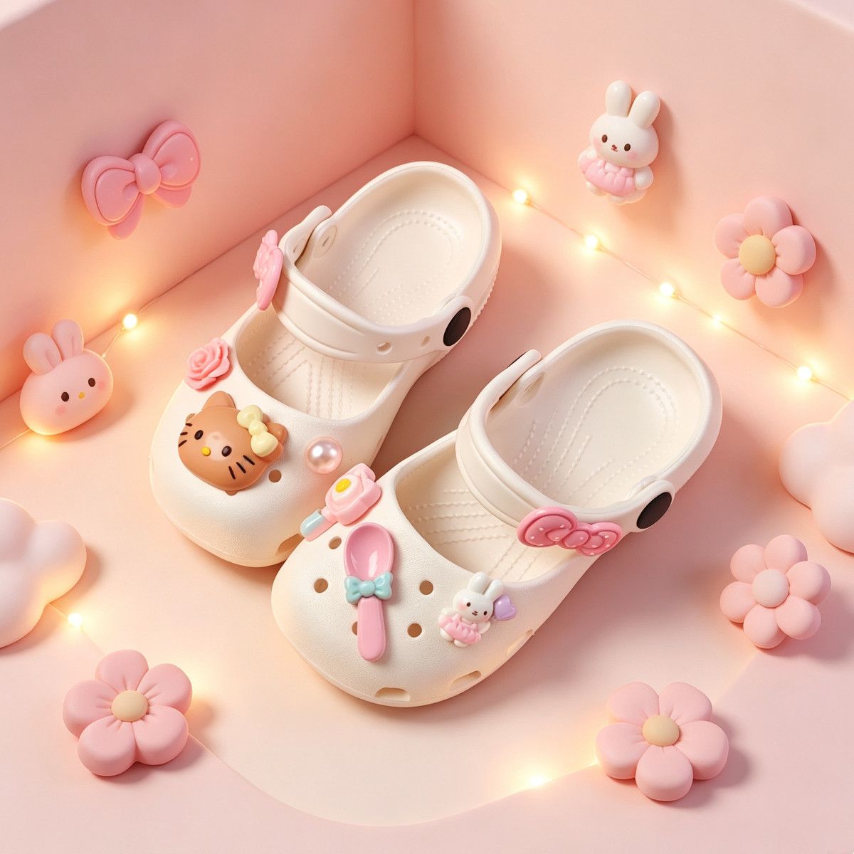 Cute Girls Slippers New Style Children's Hole Shoes Summer Outer Wear Seaside