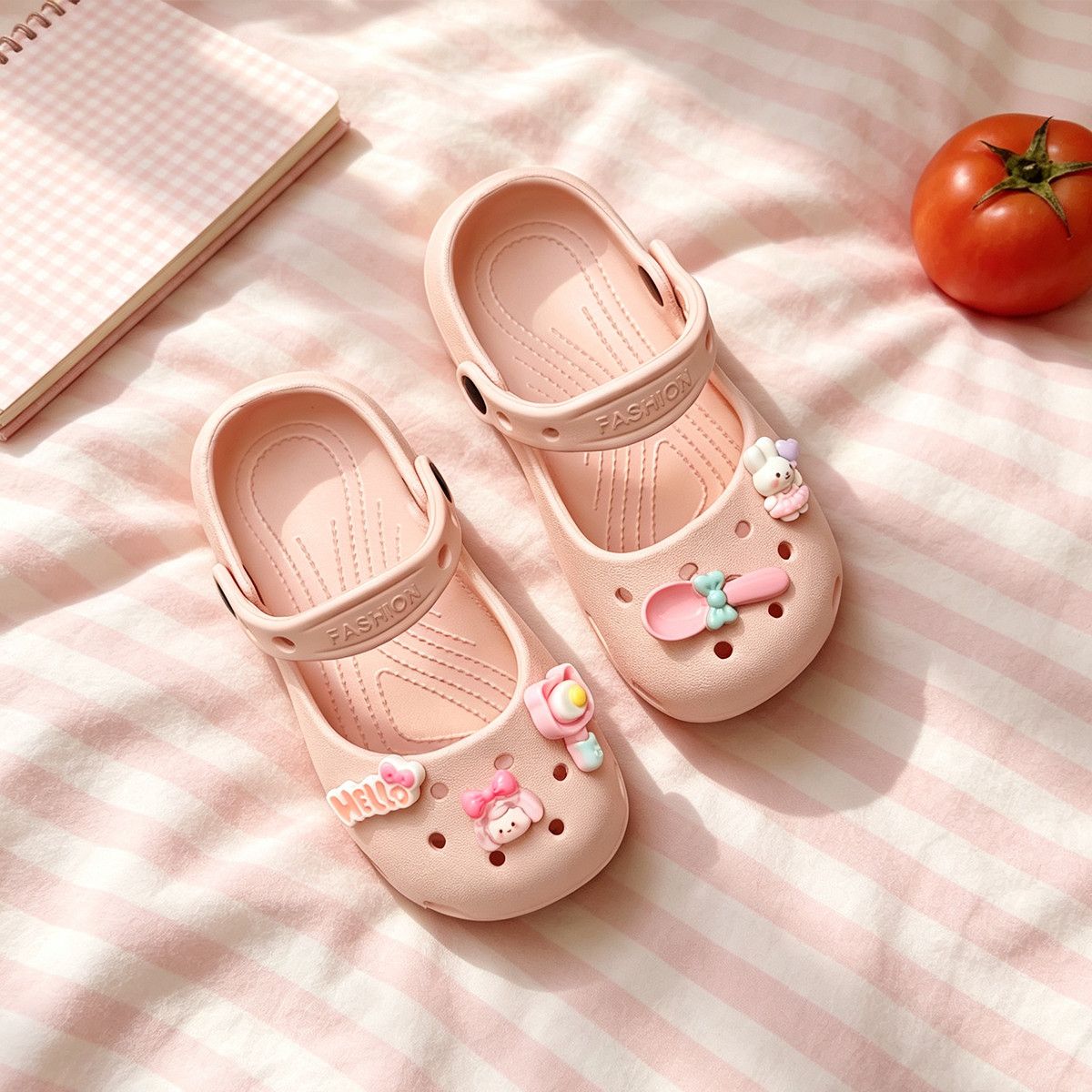 Girls' Slippers 2026 New Princess Ballet Mary Jane Casual Slip-On Children's Sandals for Summer, Beach Wear