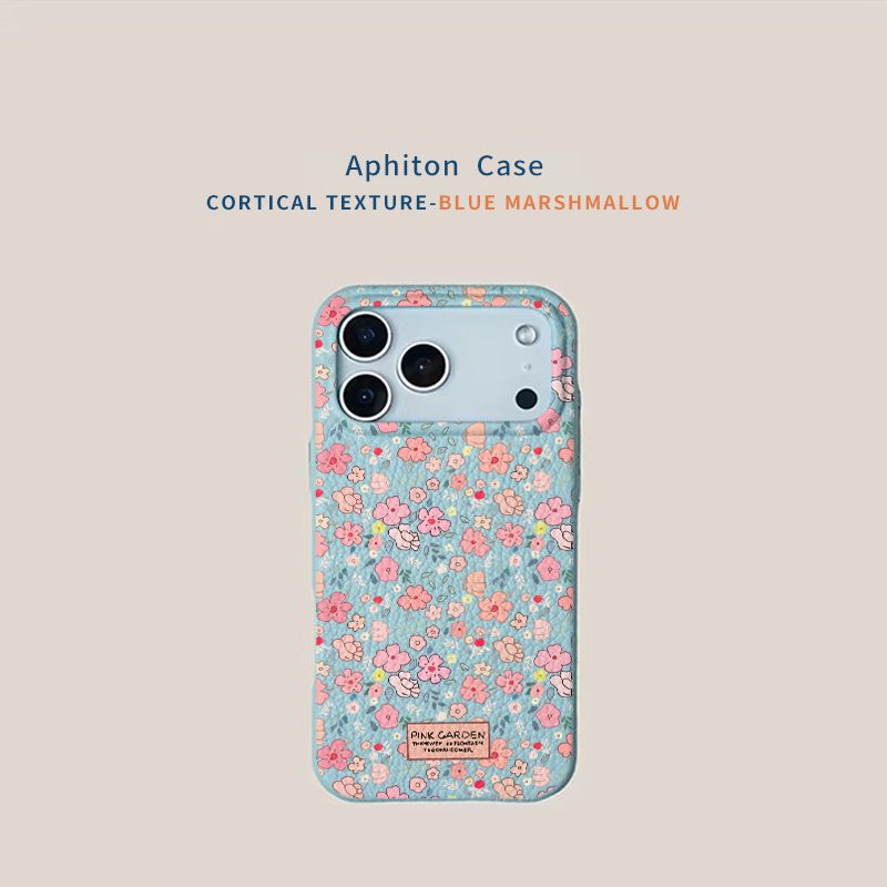 Full-screen red flowers are suitable for iPhone 17 Pro Max phone cases, iPhone 16 leather texture 14/15 minimalist 12 Pro cases.
