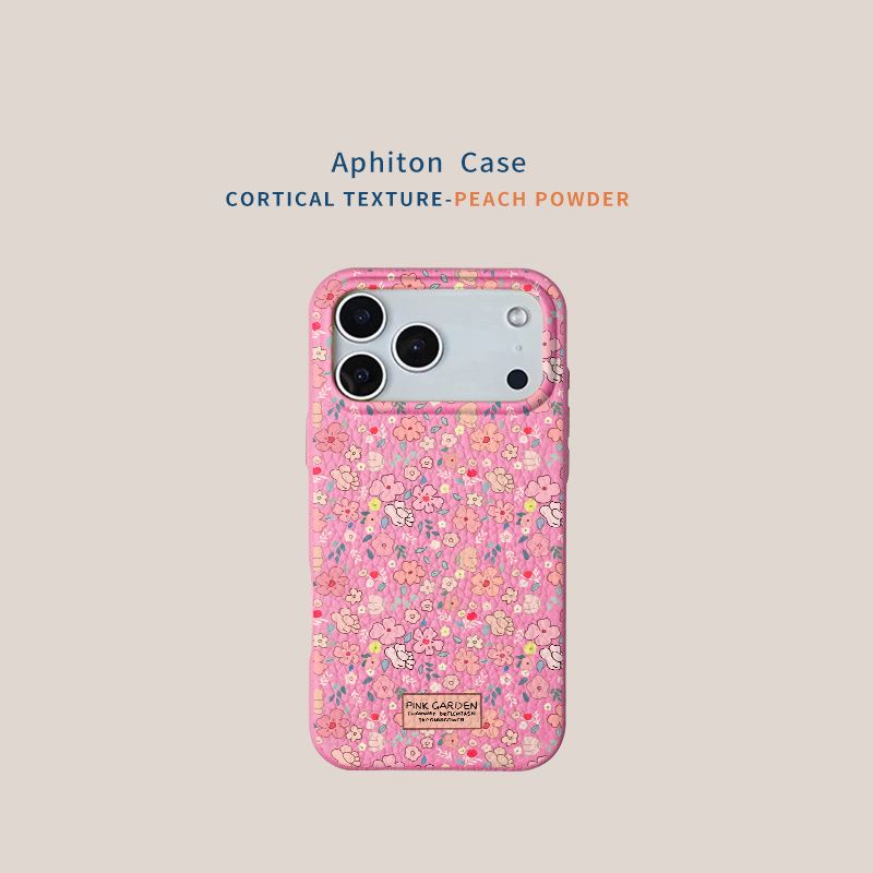 Full-screen red flowers are suitable for iPhone 17 Pro Max phone cases, iPhone 16 leather texture 14/15 minimalist 12 Pro cases.