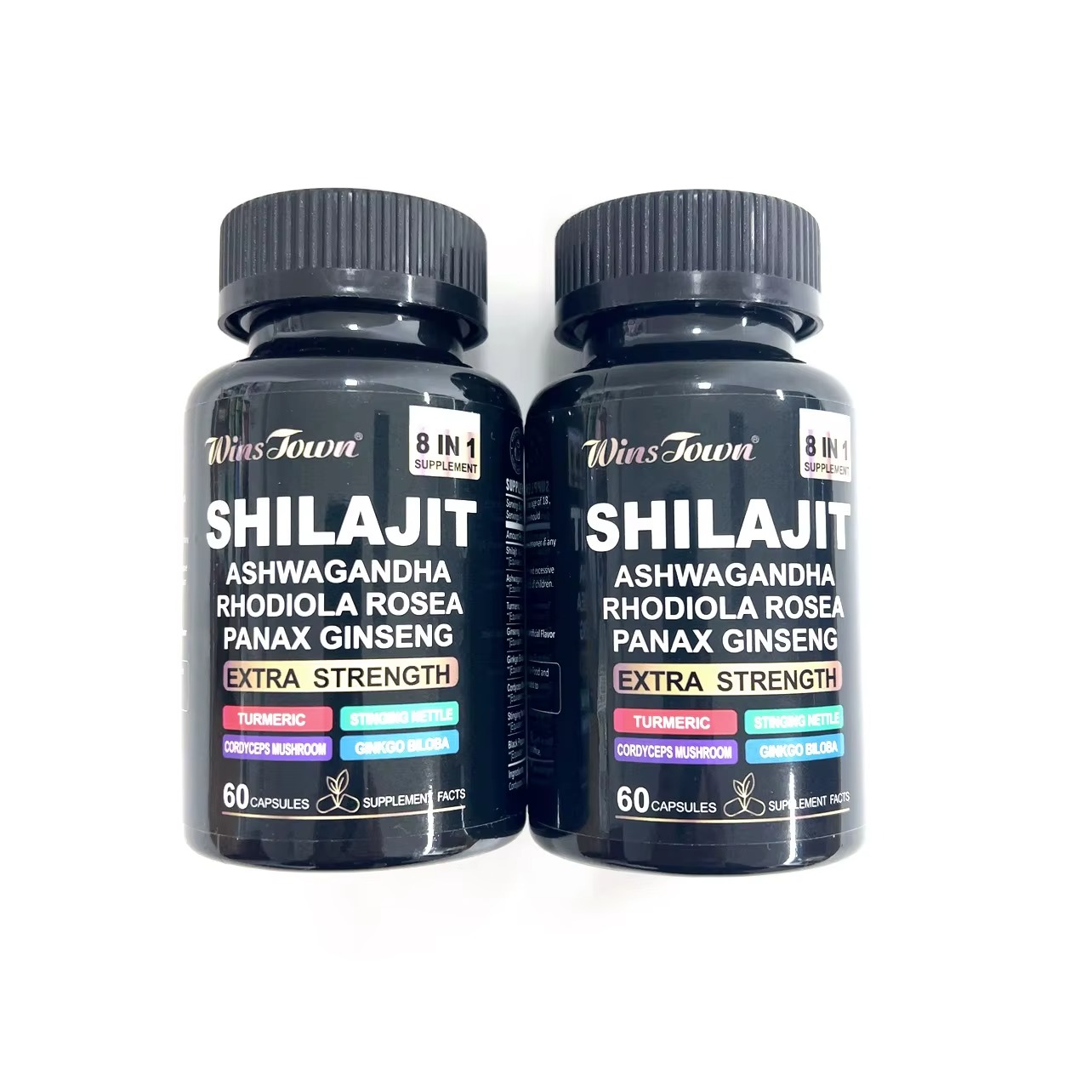 Shilajit Extract Capsule Ayurveda Humic Fulvic Acid and Trace Support 85 Minerals Shilajit Capsules Shilajit 8-in-1 Supplement with Ashwagandha, Rhodiola Rosea & Panax Ginseng - Strength & Energy