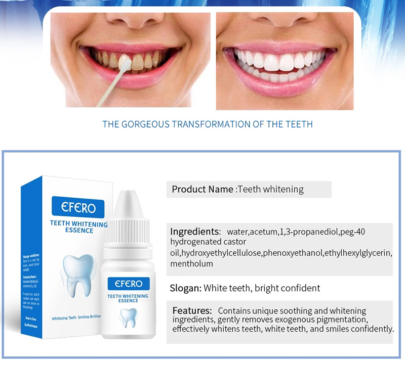 Teeth Whitening Essence Prevention Teeth Plaque Removal Caries Oral Hygiene Whitening Fresh Breath Cleaning Tools New - EFERO-