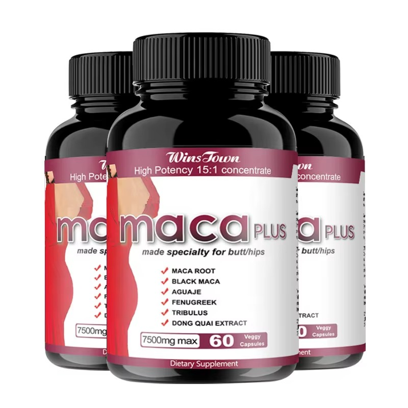 Extreme Curve Maca Plus Capsules (7500mg) Dietary Supplement for Natural Butt Enhancement