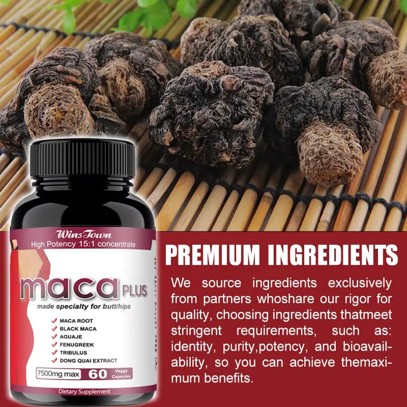 Extreme Curve Maca Plus Capsules (7500mg) Dietary Supplement for Natural Butt Enhancement