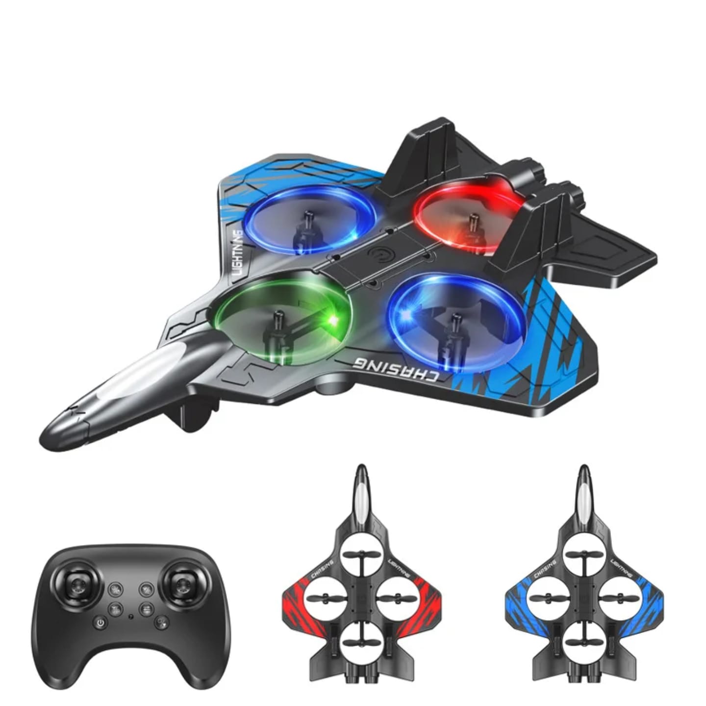 fighter plane toy jet with stunt roll for kids' long range, kids flying RC toy quadcopters remote control airplane toys