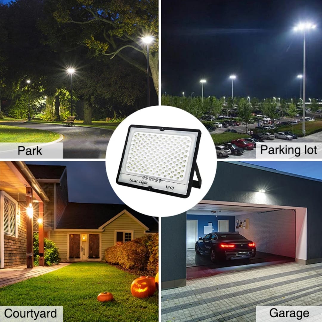 300w solar flood lights high power brightness garden outdoor security flood lights portable LED solar lights with remote control and waterproof high quality lights