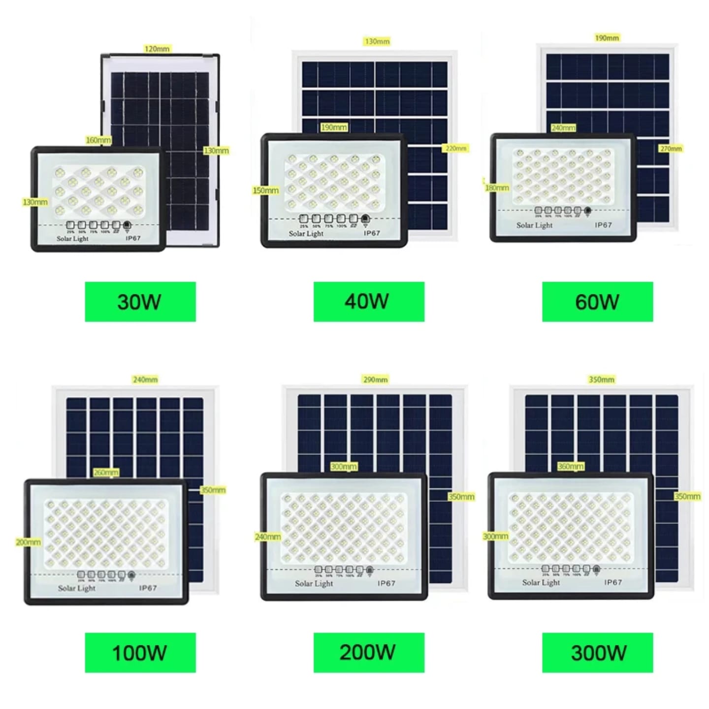 300w solar flood lights high power brightness garden outdoor security flood lights portable LED solar lights with remote control and waterproof high quality lights