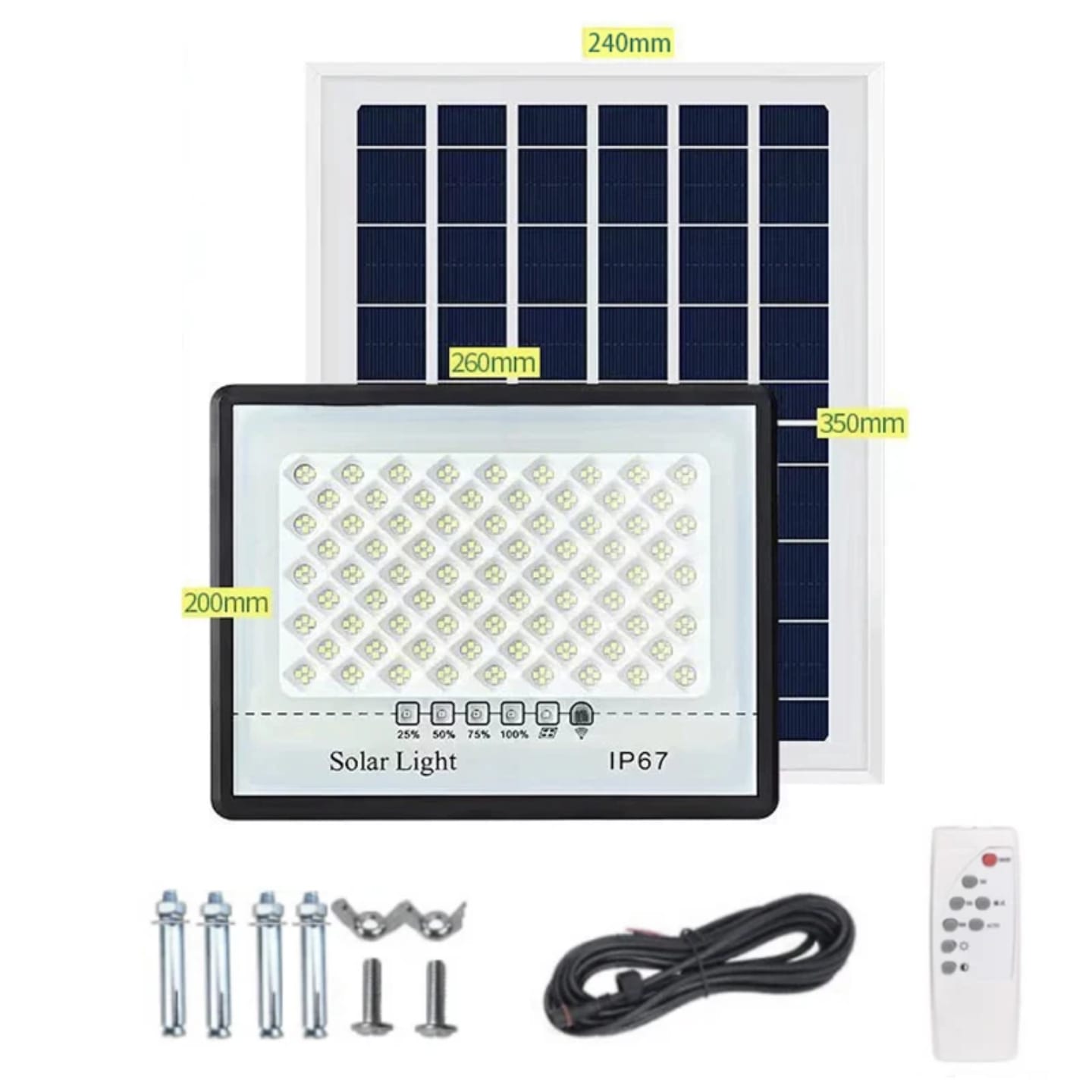 300w solar flood lights high power brightness garden outdoor security flood lights portable LED solar lights with remote control and waterproof high quality lights
