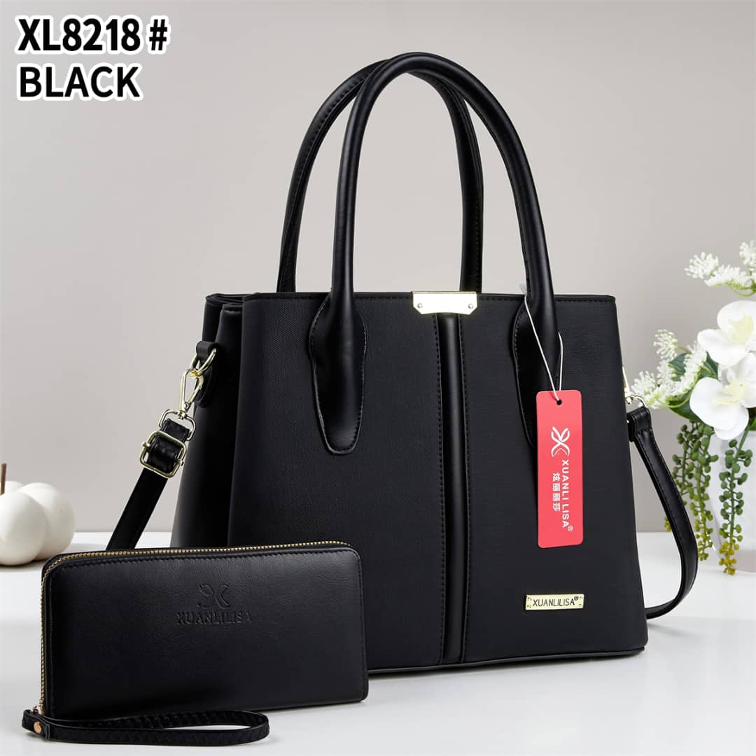👜✨ Elegant Women’s 2-Piece Handbag Set – Stylish Large Tote Shoulder Bag with Matching Long Wallet, Spacious Fashion Purse with Adjustable Crossbody Strap, Premium Chic Design for Work, Shopping, Tra