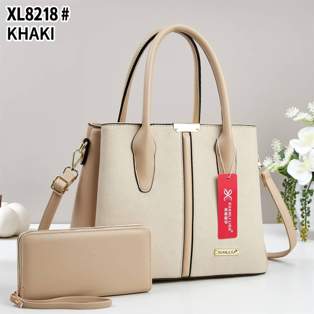 👜✨ Elegant Women’s 2-Piece Handbag Set – Stylish Large Tote Shoulder Bag with Matching Long Wallet, Spacious Fashion Purse with Adjustable Crossbody Strap, Premium Chic Design for Work, Shopping, Tra