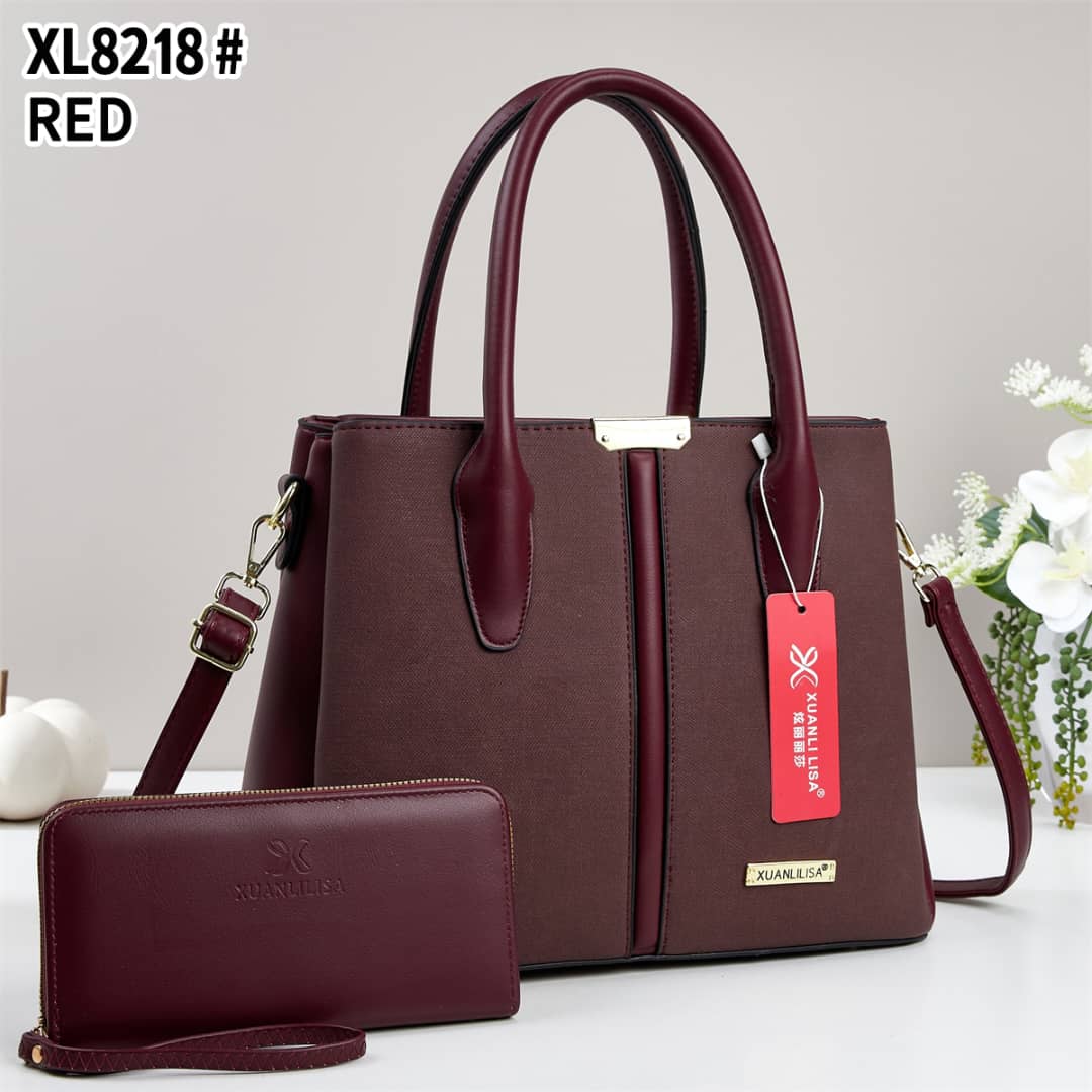 👜✨ Elegant Women’s 2-Piece Handbag Set – Stylish Large Tote Shoulder Bag with Matching Long Wallet, Spacious Fashion Purse with Adjustable Crossbody Strap, Premium Chic Design for Work, Shopping, Tra
