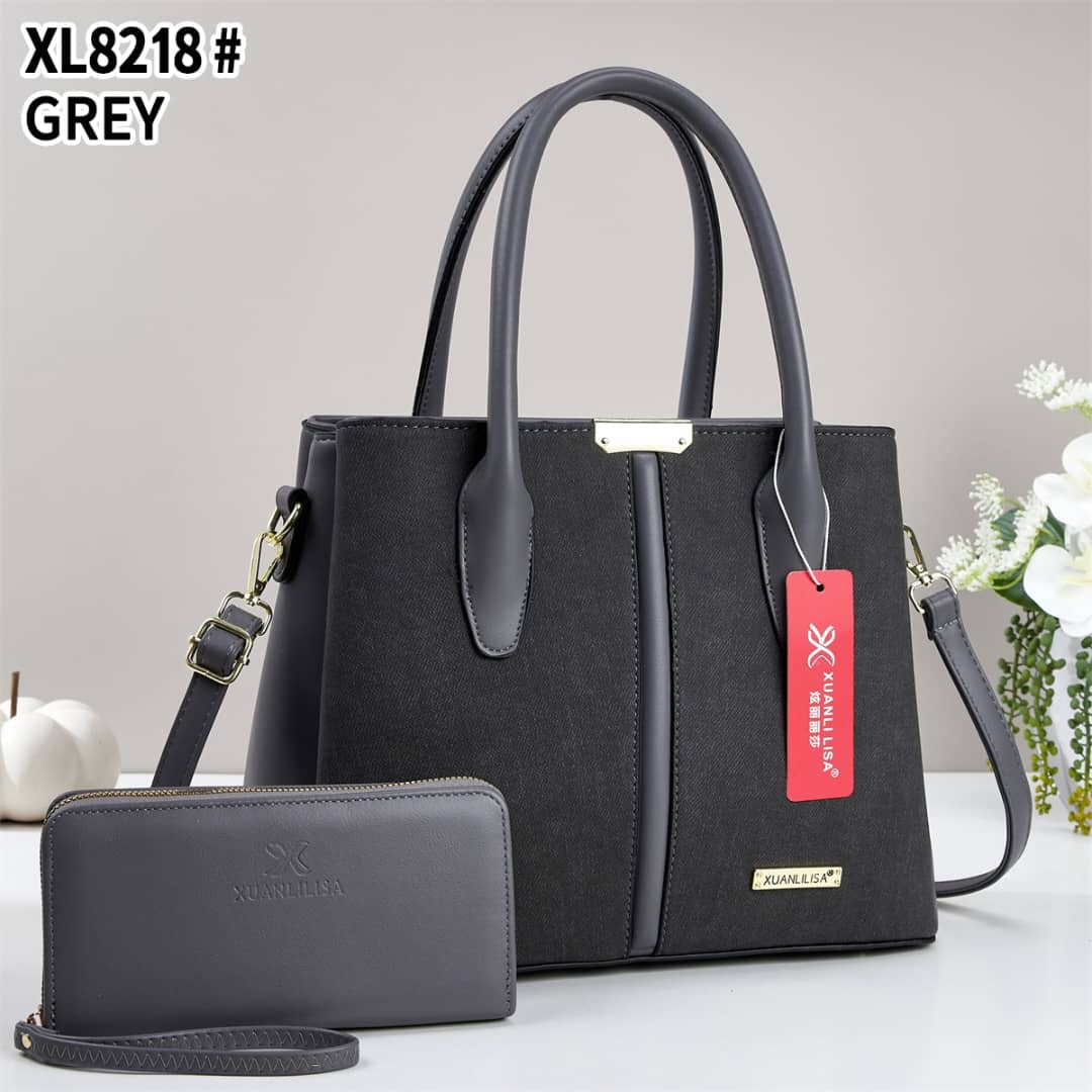 👜✨ Elegant Women’s 2-Piece Handbag Set – Stylish Large Tote Shoulder Bag with Matching Long Wallet, Spacious Fashion Purse with Adjustable Crossbody Strap, Premium Chic Design for Work, Shopping, Tra