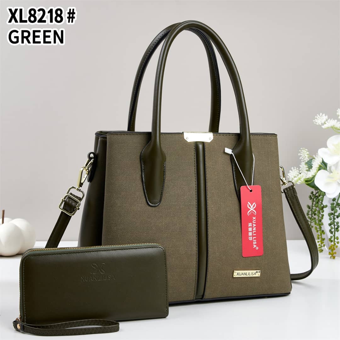 👜✨ Elegant Women’s 2-Piece Handbag Set – Stylish Large Tote Shoulder Bag with Matching Long Wallet, Spacious Fashion Purse with Adjustable Crossbody Strap, Premium Chic Design for Work, Shopping, Tra