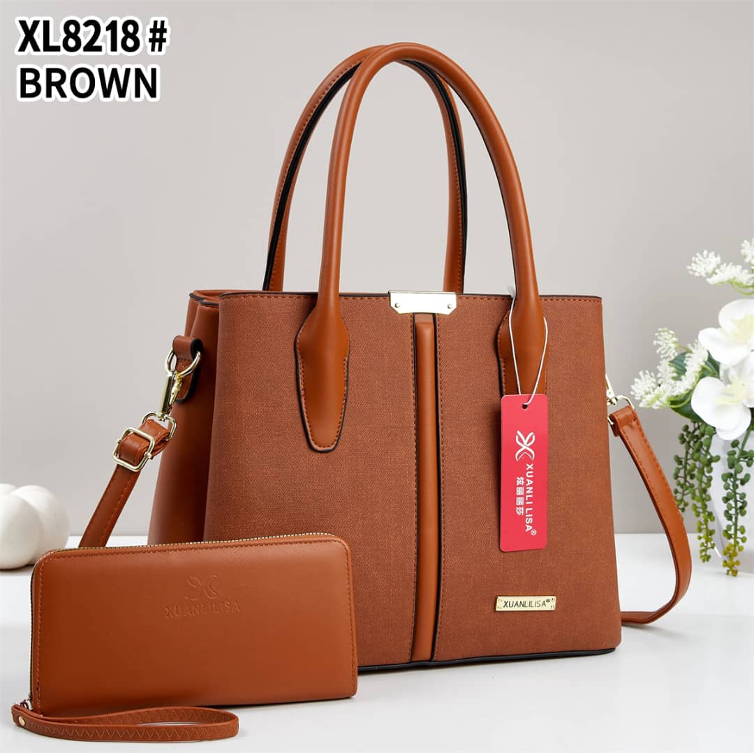 👜✨ Elegant Women’s 2-Piece Handbag Set – Stylish Large Tote Shoulder Bag with Matching Long Wallet, Spacious Fashion Purse with Adjustable Crossbody Strap, Premium Chic Design for Work, Shopping, Tra