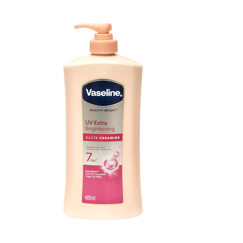 3 Packs Vaseline Set UV Extra Brightening Even Tone Body Lotion + Dewway Radiance Serum + Vaseline Body Oil for Glowing Skin, with Vitamin B3 - 500ml For Radiant Looking Skin Vaseline Body Lotion