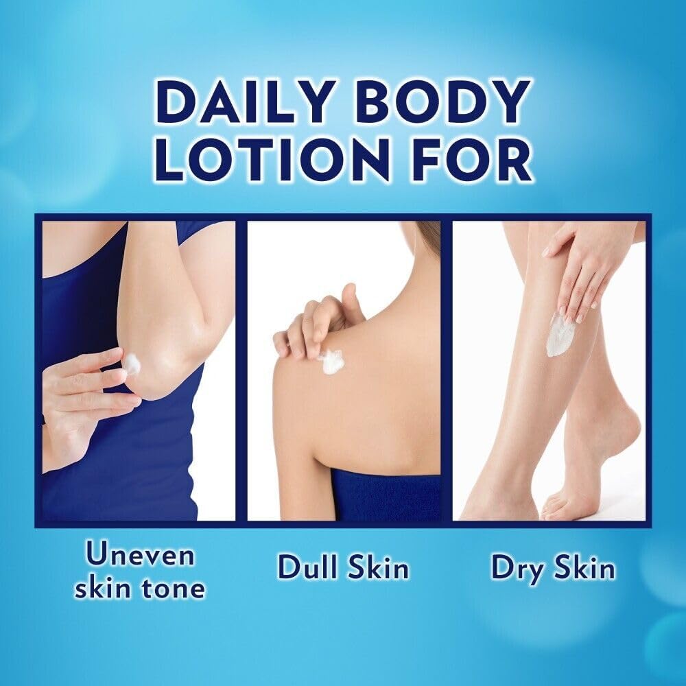 3 Packs Vaseline Set UV Extra Brightening Even Tone Body Lotion + Dewway Radiance Serum + Vaseline Body Oil for Glowing Skin, with Vitamin B3 - 500ml For Radiant Looking Skin Vaseline Body Lotion