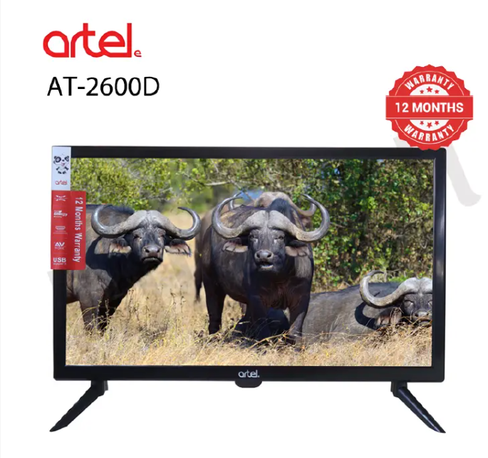 ARTEL 26 INCH SMART  TV: BLUETOOTH ENABLED,YOUTUBE,NETFLIX,PRIME VIDEO,DISNEY + WITH CHROME CAST BUILT IN, 26''   HD LED E-2600S
