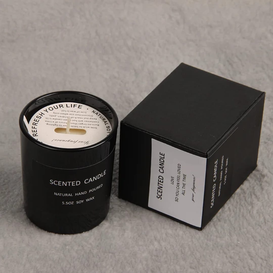 Soy Wax Scented Candle in Glass Jar