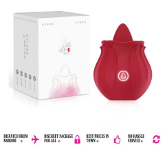 Women Rose Clitoris Sucking Vibrator Nipples Sucker Oral Stimulator Powerful Waterproof Rechargeable Adult Compact Foreplay Sex Toy Mini Massager Gift For Girlfriend Wife