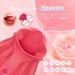 Women Rose Clitoris Sucking Vibrator Nipples Sucker Oral Stimulator Powerful Waterproof Rechargeable Adult Compact Foreplay Sex Toy Mini Massager Gift For Girlfriend Wife