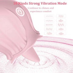 Women Rose Clitoris Sucking Vibrator Nipples Sucker Oral Stimulator Powerful Waterproof Rechargeable Adult Compact Foreplay Sex Toy Mini Massager Gift For Girlfriend Wife