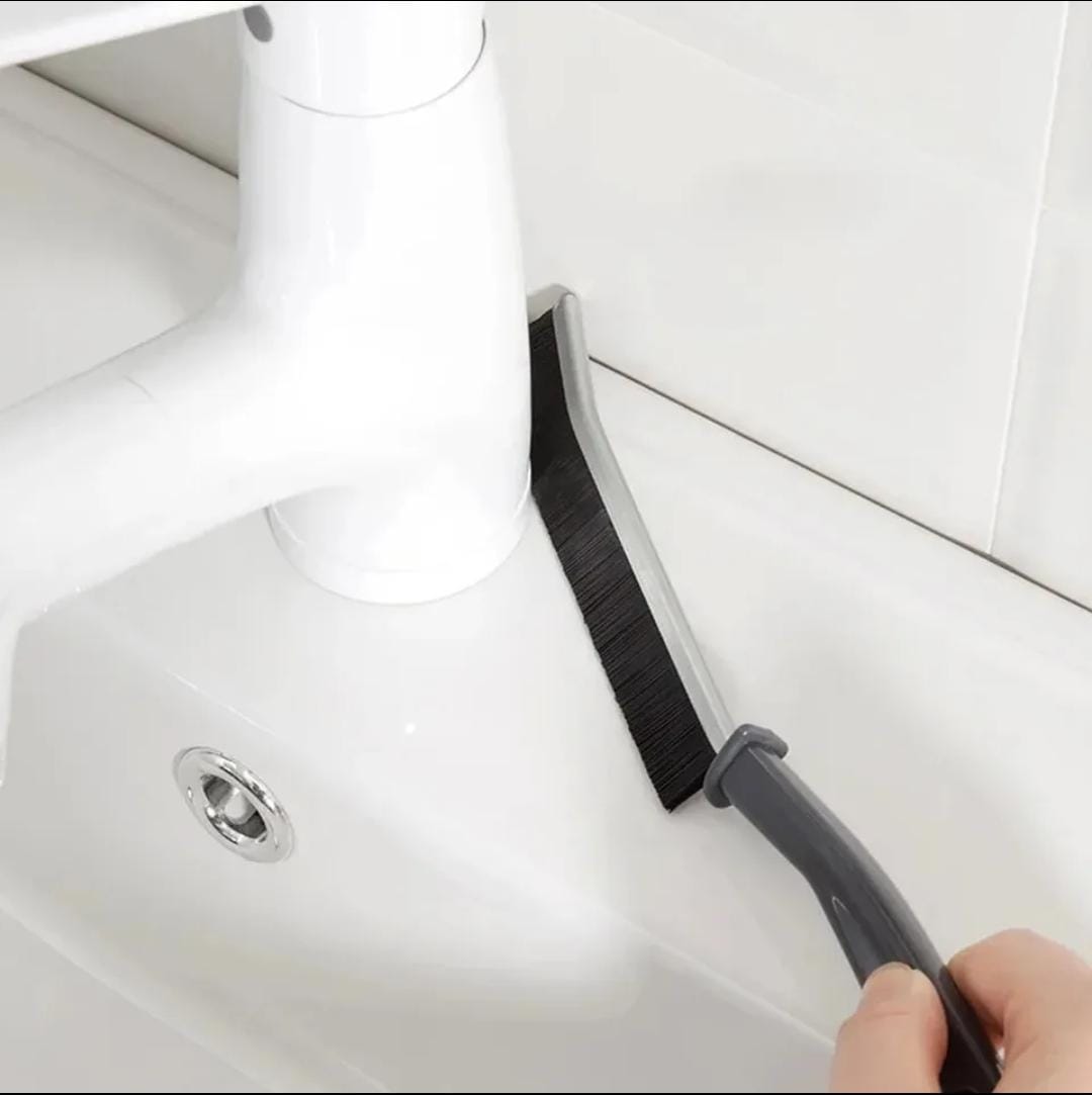 2PCS hard bristled crevice brushes, Multifunctional for Household washroom, Kitchen, Tiles, Window Crevice