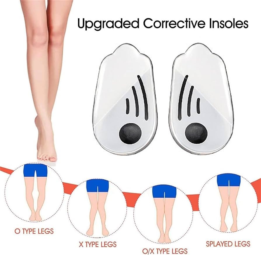 1 Pair Silicone orthopedic insoles for feet - valgus varus correction plantar fasciitis gel insole massager foot care, Made from 100% pure medical-grade silicone gel, ensuring durability and safety