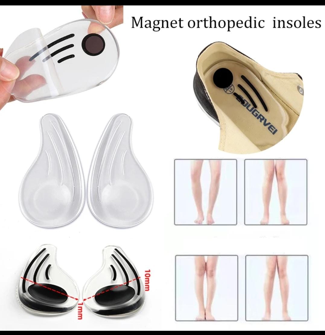 1 Pair Silicone orthopedic insoles for feet - valgus varus correction plantar fasciitis gel insole massager foot care, Made from 100% pure medical-grade silicone gel, ensuring durability and safety