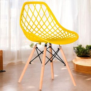 EAMES MODERN PLASTIC CHAIRS WITH WOODEN LEG EAMES CREATIVE HOME AND OFFICE USE EAMES CHAIR (PLEASE NOTE PRICE IS FOR 1 CHAIR)