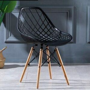 EAMES MODERN PLASTIC CHAIRS WITH WOODEN LEG EAMES CREATIVE HOME AND OFFICE USE EAMES CHAIR (PLEASE NOTE PRICE IS FOR 1 CHAIR)