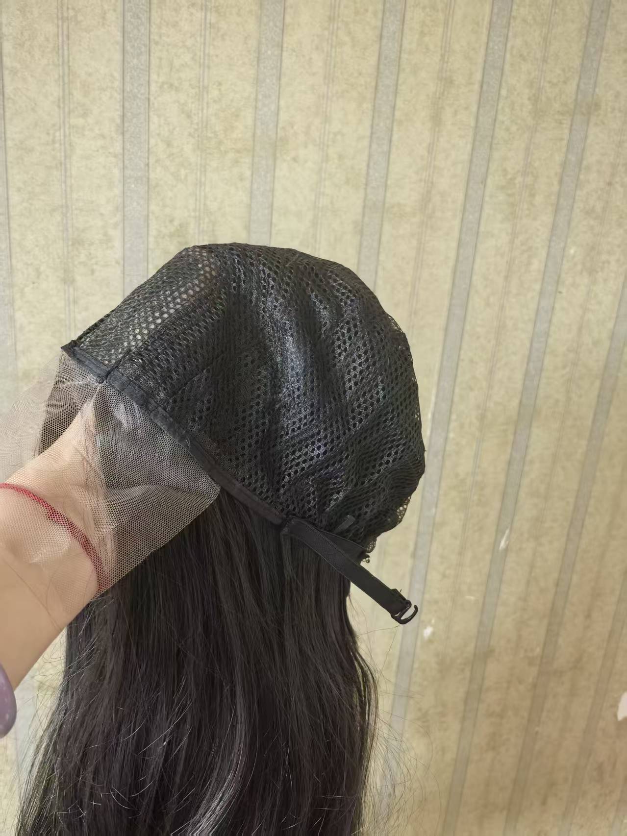 Synthetic hair wig long straight 13*4 lace frontal wig