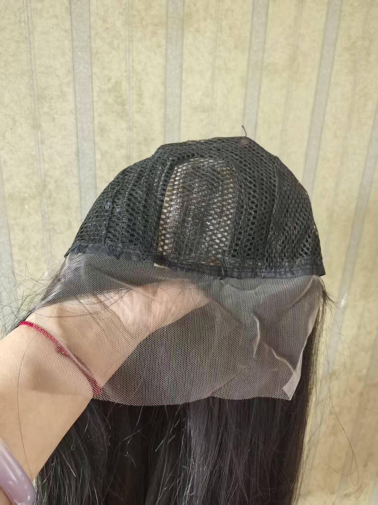 Synthetic hair wig long straight 13*4 lace frontal wig