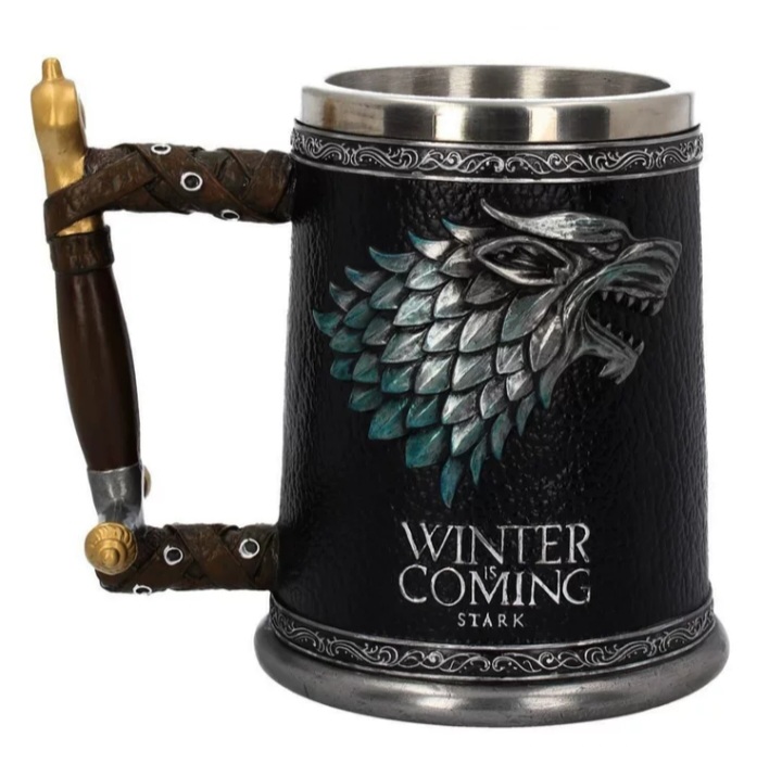 Creative 3D Beer Mug Tall Mug Coffee Mug Stainless Steel Mug Game of Thrones