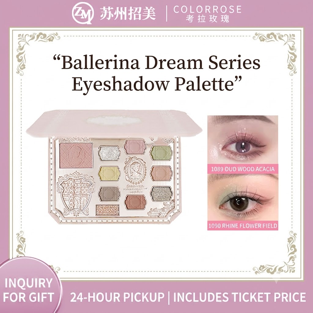 Colorrose All-in-One Face Palette – Neutral Earth Tone Eyeshadow, Radiant Highlighter & Matte Blush Multi-Functional Makeup Kit for Everyday Look
