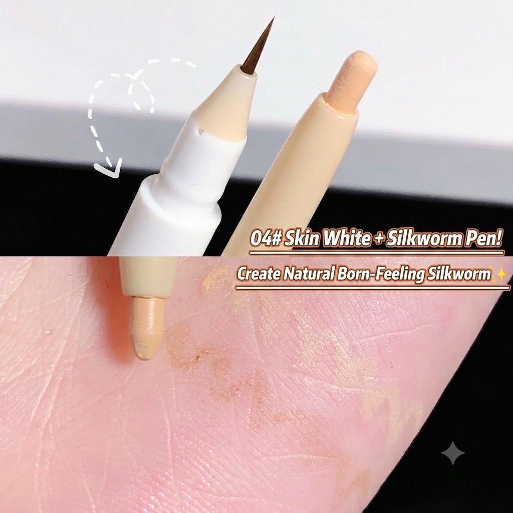 SWEET MINT Dual-Ended Aegyo Sal Stick - Matte Shade & Shimmer Highlighter Eyeliner Pencil view 9